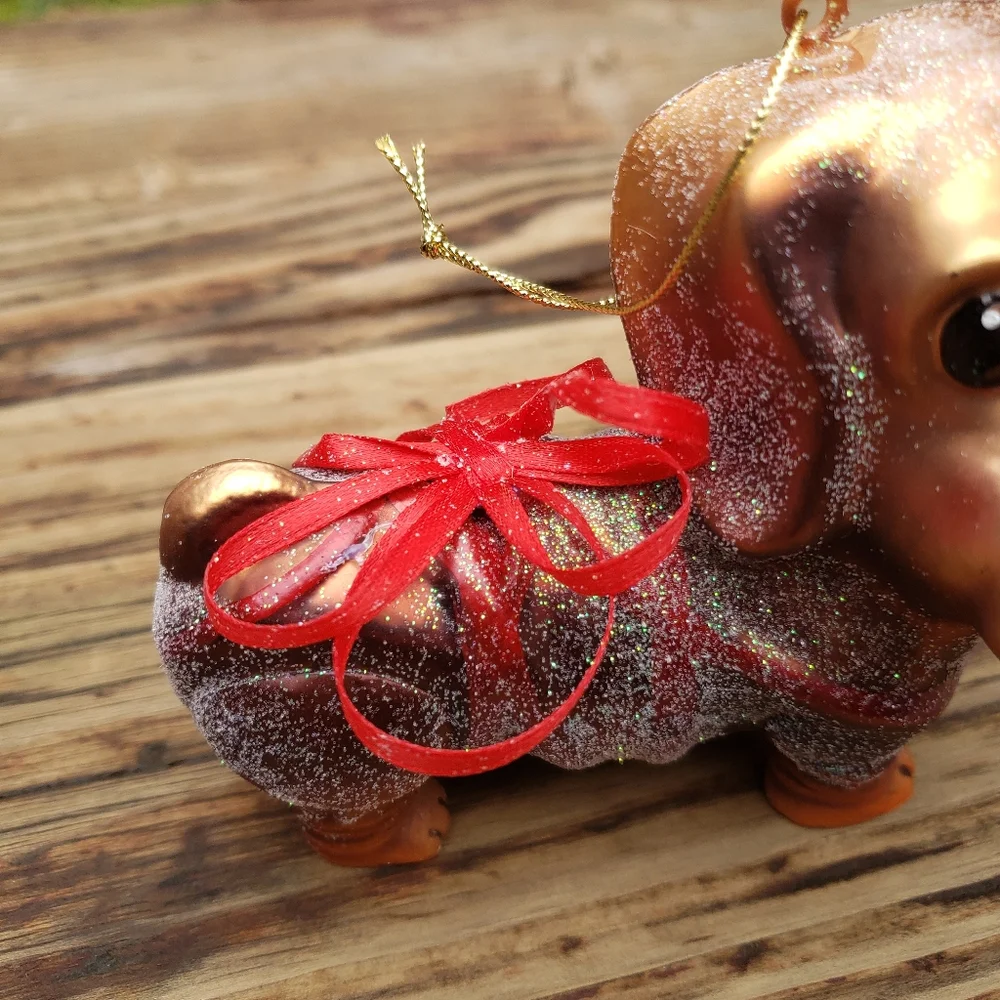 Z Gallerie glass dachshund